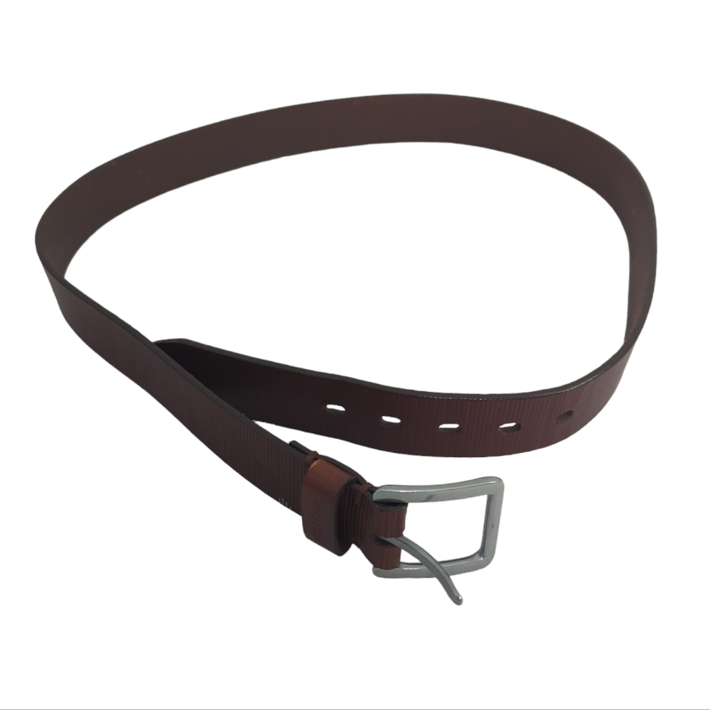 Nautica leather belt, brown, 93759, size 38